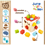 Jump in the box - zabawka drewniana - tył opakowania thumbnail
