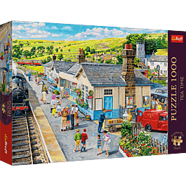 Trefl Premium Plus Quality Puzzle Tea Time: Scrivania Da Giornalista - 1000 Pezzi Per Adulti E Ragazzi 12+