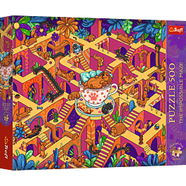 Puzzle Premium Plus Quality The Impossible Maze 500 el. Wesołe jamniki ...