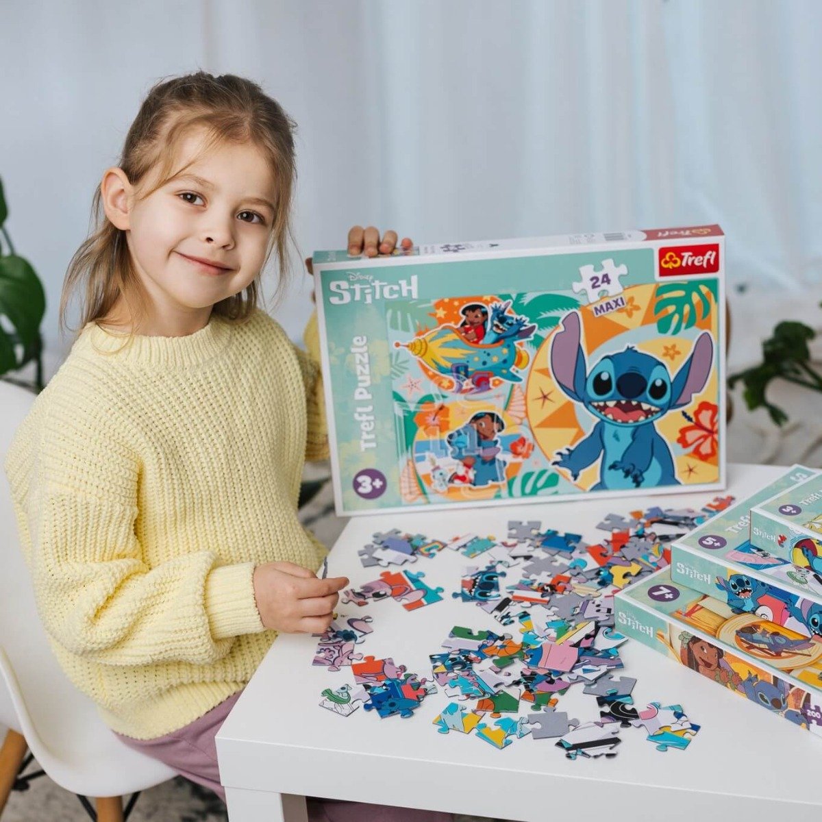 Puzzle 24 maxi Lilo & Stitch, Wesoły dzień Lilo & Stitch | Trefl