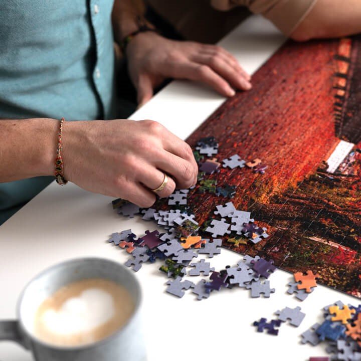 Trefl 1000 Piece Photo Odyssey Puzzle - Oia Village, Santorini | Premium Plus Quality With Poster