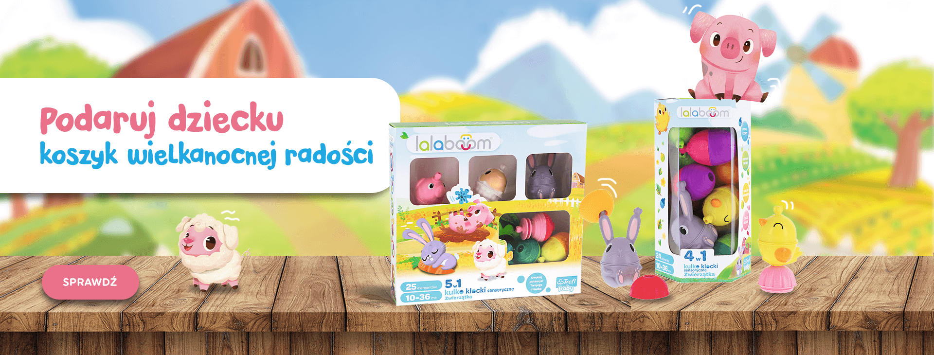Podaruj dziecku koszyk wielkanocnej radości z Lalaboom!