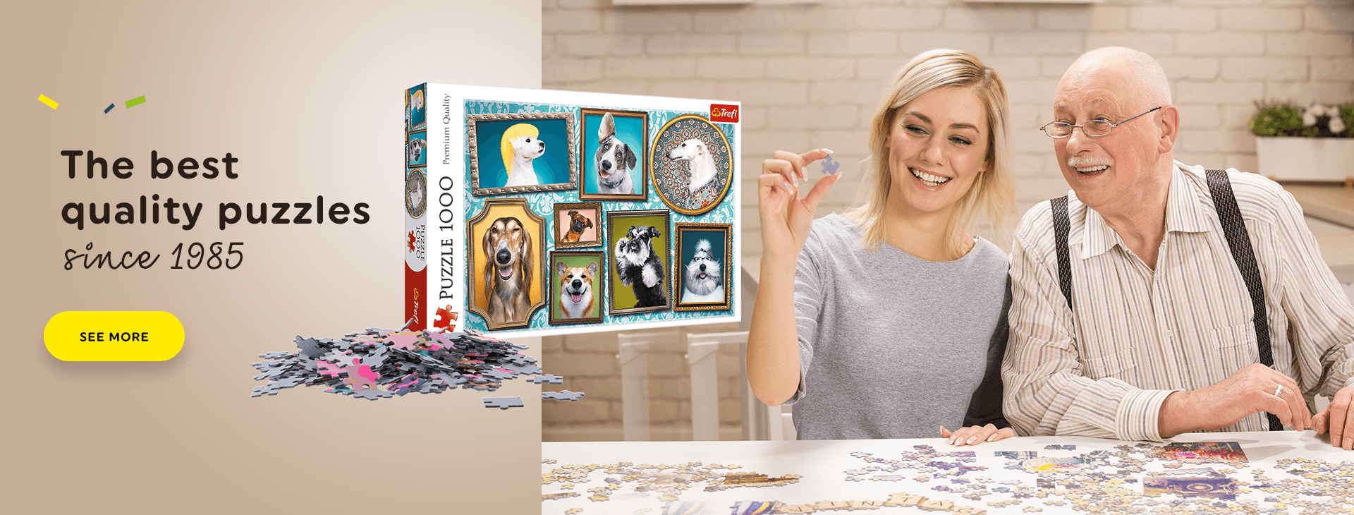 Trefl - trefl Puzzle modèle Oiseaux colorés 500 pièces, 37328, Multicolore  - Animaux - Rue du Commerce