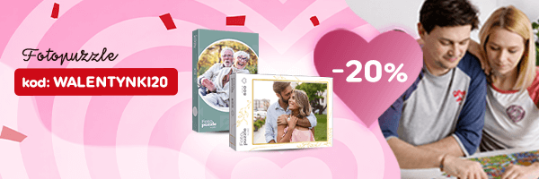 Fotopuzzle na Walentynki 20% taniej